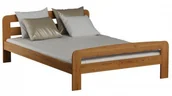 Łóżka - Magnat Meble Łóżko sosnowe Klaudia 120x200 OLCHA - miniaturka - grafika 1