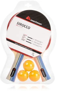 Meteor Zestaw do tenisa stołowego Sirocco** 2 rakietki + 3 piłeczki 15022 - Tenis stołowy - miniaturka - grafika 5