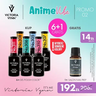 Victoria Vynn PROMOCJA Anime Vibe 6+1 GEL POLISH SALON NAIL PREP - Lakiery hybrydowe - miniaturka - grafika 2