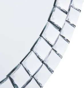 vidaXL Lustro ścienne, 40 cm, szkło hartowane - Lustra - miniaturka - grafika 3