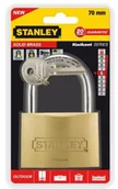Kłódki - STANLEY KŁÓDKA STANLEY S742-034 70 MM MOSIĄDZ ST80 - miniaturka - grafika 1