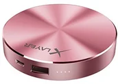 Powerbanki - Xlayer XLayer 213909 Powerbank płaski i okrągłe w Fashion Design, 6000 mAh różowe złoto 213909 - miniaturka - grafika 1