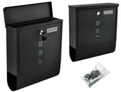 Skrzynki na listy - MALATEC MALATEC Skrzynka na listy - czarna 5902802907820 - miniaturka - grafika 1