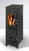 Piece wolnostojące - Ekoprojekt 888 POMA Piec wolnostojący Thorma 2,5-8,5 kW na drewno i brykiet spaliny tył) spełnia anty-smogowy EkoProjekt 88879699 - miniaturka - grafika 1