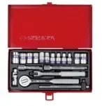 KING TONY Zestaw nasadek 2518MR, 1/4'', 6/8-kątne, 4-12 mm - Zestawy narzędziowe - miniaturka - grafika 3