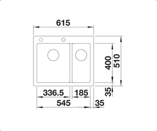 Blanco PLEON 6 Split ANTRACYT 521689 - Zlewozmywaki - miniaturka - grafika 6