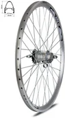 Koła rowerowe - Koło tylne 26" piasta Shimano Nexus 3 - biegi z osprzętem, obręcz stożek srebrna 100045x - miniaturka - grafika 1