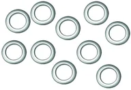 Akcesoria do wystroju okien - Przelotki do zasłon, matowy, srebrny, 10 szt. - miniaturka - grafika 1