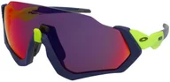 Gogle narciarskie - Oakley Okulary flight jacket granatowy|limonkowy OKULARY FLIGHT JACKET MTT NAVY/RETBRN - miniaturka - grafika 1