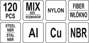 Yato PODKŁADKI DO KORKÓW SPUSTOWYCH ZESTAW 120 SZTUK - Narzędzia warsztatowe Yato PODKŁADKI DO KORKÓW SPUSTOWYCH ZESTAW 120 SZTUK - Narzędzia warsztatowe - miniaturka - grafika 3