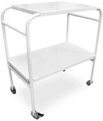 Meble i wyposażenie gabinetów medycznych - Juventas STZ02 stolik zabiegowy z 2 blatami stalowymi STZ02 - miniaturka - grafika 1