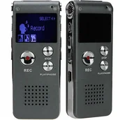 Podsłuchy - Dyktafon Cyfrowy Profesjonalny Podsłuch 8GB Usb Pl - miniaturka - grafika 1