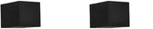 Lampy ścienne - QAZQA Zestaw 2 x nowoczesny kinkiet czarny - Transfer - miniaturka - grafika 1