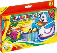 Amos Farby witrażowe 12 kolorów KW TRADE - Przybory szkolne - miniaturka - grafika 2