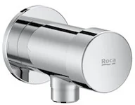 Przyciski spłukujące - Roca Fluent Bateria pisuarowa czasowa ścienna chrom A5A9B24C00 - miniaturka - grafika 1