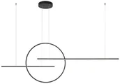 Lampy sufitowe - Redo Redo 01-1737 - LED Żyrandol na lince GIOTTO LED/66W/230V czarny - miniaturka - grafika 1