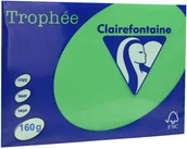 Papier do drukarek - Clairefontaine Papier ksero A4 160g zieleń bilardowa Trophee 1007 - miniaturka - grafika 1