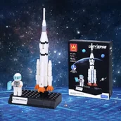 Klocki - Kids Gearbest Educational Toy Building Blocks Aerospace Series Teahouse Rocket Satellite Space Shuttle Lunar Rover Assemble Bricks Model Toys for Children - miniaturka - grafika 1