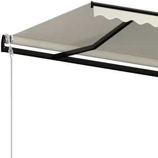 VidaXL Lumarko Automatycznie zwijana markiza, 400 x 350 cm, kremowa! 3069187 VidaXL - Markizy - miniaturka - grafika 5