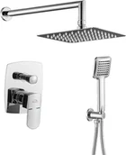 Zestawy prysznicowe - Laveo Calla Zestaw natryskowy z baterią podtynkową chrom BAC001P - miniaturka - grafika 1