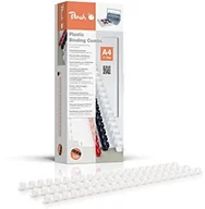 Akcesoria do bindownic - Peach PB410  01 plastikowe począwszy od ofert dla prestiżowych klientów po raporty roczne A4, 10 MM, 65 arkuszy, 100 sztuk, białe PB410-01 - miniaturka - grafika 1
