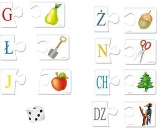 Adamigo Puzzlowa Poznaję Literki 354059 - Gry planszowe - miniaturka - grafika 3