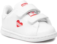 Sneakersy damskie - adidas Buty Stan Smith Cf I FZ2835 Ftwwht/Vivred/Ftwwht - miniaturka - grafika 1