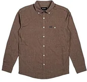 Koszule męskie - Brixton męskie Apparel Central L/S WVN, zielony, s 02105 - miniaturka - grafika 1