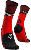 Skarpetki sportowe męskie - Compressport Skarpetki biegowe zimowe PRORACING SOCKS WINTER TRAIL czerwono-czarne - miniaturka - grafika 1