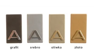 Litera samoprzylepna 4,5 cm złoto - plakietka - Numery na dom - miniaturka - grafika 2