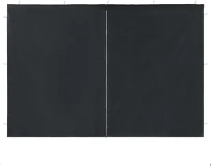 vidaXL Ścianki boczne do namiotu, 2 szt., z suwakiem, PE, antracytowe - Pawilony ogrodowe - miniaturka - grafika 6