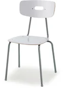 Meble do szkół i przedszkoli - AJ Produkty Krzesło do stołówki AVE, 440 mm, biały - miniaturka - grafika 1