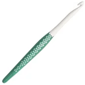 Pasmanteria - PRYM Crochet Hook For Wool Ergonomics 17cm / 7mm Leafgreen - miniaturka - grafika 1