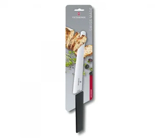 Victorinox Nóż do chleba i ciast ostrze ząbkowane 22 cm czarny 6.9073.22WB - Noże kuchenne - miniaturka - grafika 4