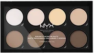 Pudry do twarzy - NYX Highlight & Contour Pro Palette profesjonalna paleta do rozświetlania i konturowania 0800897836245 - miniaturka - grafika 1