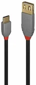 Kable USB - LINDY 0,15 m USB 2.0 typ C na A kabel adaptera Anthra Line - kabel - cyfrowy/dane, 36897 36897 - miniaturka - grafika 1