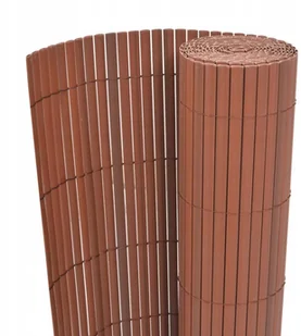 vidaxl Ogrodzenie dwustronne, brązowe, 90x500 cm - Ogrodzenia - miniaturka - grafika 6