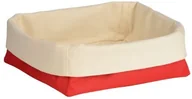Chlebaki - Premier Housewares Premier housewares 1901103 koszyk na chleb z poliestru i bawełny, kremowy/czerwony 1901103 - miniaturka - grafika 1