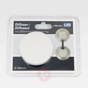Briloner 4er-Set Diffusoraufsatz für Einbauleuchten 6,9 cm - Oprawy, klosze i abażury - miniaturka - grafika 2