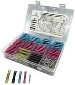 Inne mocowania - QUADRIOS Zestaw złączek zaciskowych termokurczliwych 340 części 3:1 z klejem wewnętrznym, odporne na kurz i wodę 2011C397 - miniaturka - grafika 1