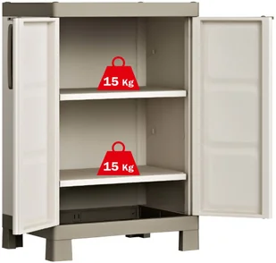 Keter Keter Szafka Excellence beż i taupe 65x45x97 cm 46640 - Komody - miniaturka - grafika 7