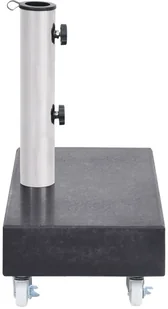 vidaXL Stojak pod parasol, czarny, 45x25x8 cm, granitowy vidaXL - Parasole ogrodowe - miniaturka - grafika 4