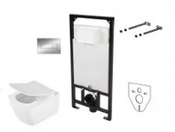 Stelaże i zestawy podtynkowe do WC - Deante ANEMON ZERO Zestaw podtynkowy Rimless do WC 6w1 CDZS6ZPW CDZS6ZPW - miniaturka - grafika 1