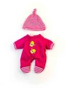 Akcesoria dla lalek - Miniland Ubranko dla lalki 21 cm różowe śpioszki z czapeczką - miniaturka - grafika 1