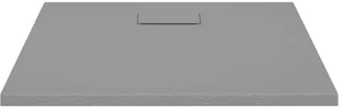 vidaXL Lumarko Brodzik prysznicowy, SMC, szary, 80 x 80 cm 148930 - Brodziki prysznicowe - miniaturka - grafika 3