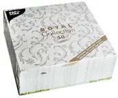 Pozostałe akcesoria barmańskie - Papstar , 50 serwetek "Royal Collection" 1/4 składane 40 cm x 40 cm szara "damascato", # 85005 85005 - miniaturka - grafika 1