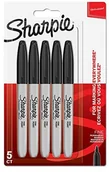 Markery permanentne - Sharpie Permanent Marker, delikatna koronka, czarny 5 szt. 1986051 - miniaturka - grafika 1