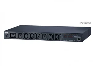 Aten PE6208G-AX-G 8 Port Eco PDU 1-U 7xC13 PE6208G-AX-G - Przełączniki KVM - miniaturka - grafika 2