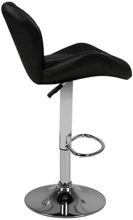 ACTIVESHOP Hoker Barowy M01 Pikowany Regulowany Czarny 10003_132517 - Krzesła i taborety kosmetyczne - miniaturka - grafika 2