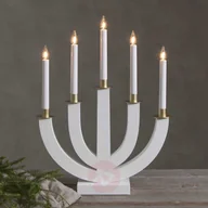 Świeczniki - Best Season Świecznik Eli biały - miniaturka - grafika 1